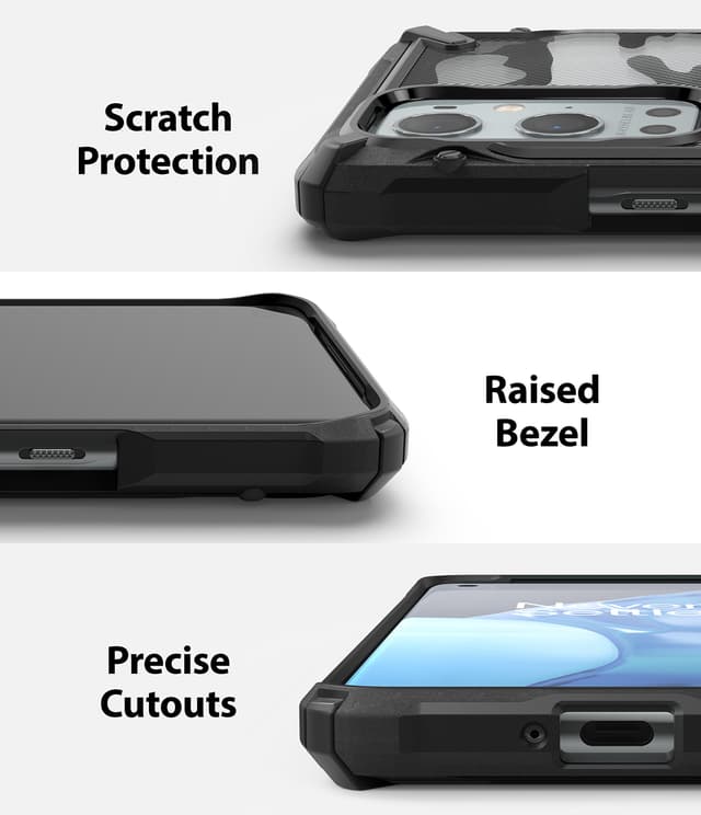 كفر حماية للموبايل  Ringke Case Compatible with OnePlus 9 Pro  - Black