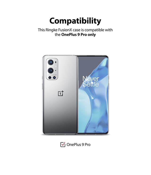 كفر حماية للموبايل  Ringke Case Compatible with OnePlus 9 Pro  - Black