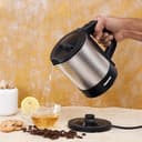 غلاية ماء كهربائية Geepas 1350W 1.0L Travel Electric Kettle - Stainless Steel Housing, Boil-Dry & Overheat Protection