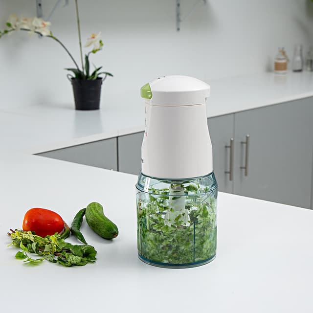 Geepas GC5477 400W Multi Chopper - 500ML Jar Capacity, 4 Stainless Steel Blades, 2 Speed, Mini Food Processor- Perfect for Blending & Chopping Fruits, Vegetables & More