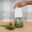 Geepas GC5477 400W Multi Chopper - 500ML Jar Capacity, 4 Stainless Steel Blades, 2 Speed, Mini Food Processor- Perfect for Blending & Chopping Fruits, Vegetables & More