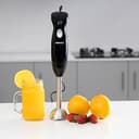 Geepas Ghb6143 Hand Blender 200w - 2 Speed Stainless Steel Blade With Detachable Stick | Ideal For Making Smoothies Milk Shakes Baby Food Years Warranty