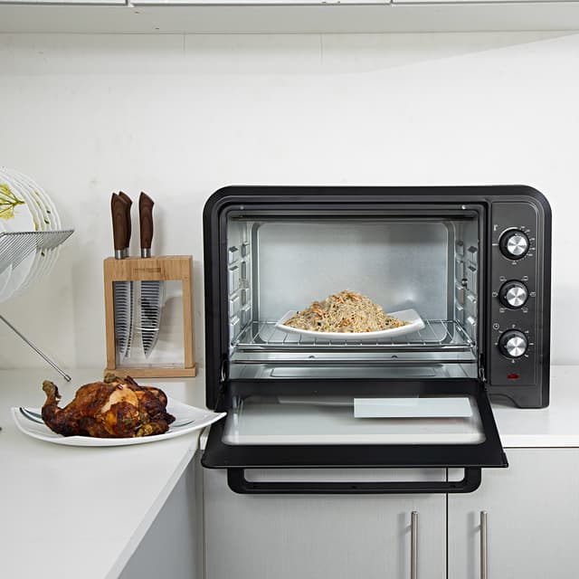 فرن كهربائي جيباس بسعة 42 لتر بقوة 2000 واط  Geepas Electric Oven with Rotisserie 42L