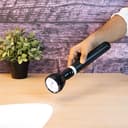 Geepas Rechargeable LED Flashlight 357MM - Portable Torch - Charge 1500 Times, 6 Hours Continuous Working with 330mAh Rechareable Battery