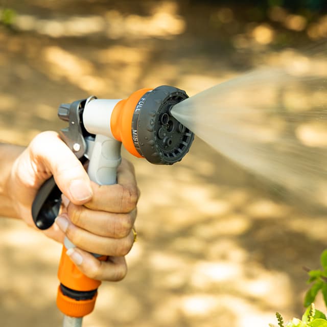 Geepas GWH59056 30M 1/2" Automatic Ready to Water Hose Reel with 180 Swivel Mounting Bracket, Lock Mechanism, Hose Fitting, Adjustable Hose Stop and More