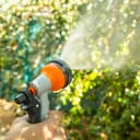 Geepas GWH59056 30M 1/2" Automatic Ready to Water Hose Reel with 180 Swivel Mounting Bracket, Lock Mechanism, Hose Fitting, Adjustable Hose Stop and More