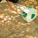 Geepas GWH59056 30M 1/2" Automatic Ready to Water Hose Reel with 180 Swivel Mounting Bracket, Lock Mechanism, Hose Fitting, Adjustable Hose Stop and More