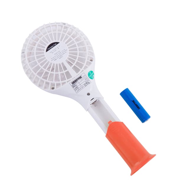 مروحة صغيرة قابلة لإعادة الشحن بثلاث سرعات تدوم 8 ساعات جيباس Geepas 3 Speed Rechargeable mini fan