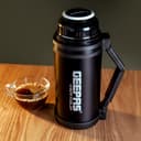 Geepas GSVB4110 Vacuum Flask, 1.2L - Stainless Steel Vacuum Bottle Keep Hot & Cold Antibacterial Topper 7 Cup - Perfect for Outdoor Sports, Fitness, Camping, Hiking, Office, School - 2 Years Warranty