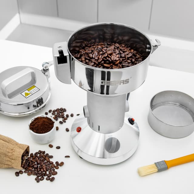 Geepas Food Processor,300g Capacity,1400w Powerful Motor, GCG41014, Stainless Steel Bowl and Blade, Safe Lid Protect Design,2 Years Warranty, Powerful Motor for Herb/Spice/Nut with Protection of Overload