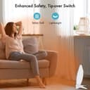 Geepas GQH9105 Quartz Heater - Electric Heater with 2 Heat Settings 600W/800W, Ideal for Home, Office, Caravans, Hotels & Garages - 2 Year Warranty