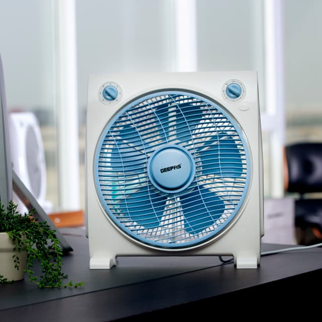 مروحة Geepas  Box Fan - 3 Speed, 60 Minutes Timer