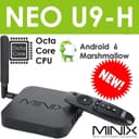 Minix NEO U9-H Android PC TV Box 64-bit, S912 Octa-Core Media Hub Android 6.01 with 2GB RAM 16G ROM - Black