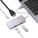 MINIX NEO C Mini, USB-C Multiport Adapter with HDMI [ Compatible with Apple MacBook and MacBook Pro ] - Grey - Grey