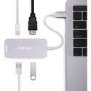 MINIX NEO C Mini, USB-C Multiport Adapter with HDMI [ Compatible with Apple MacBook and MacBook Pro ] - Grey - Grey