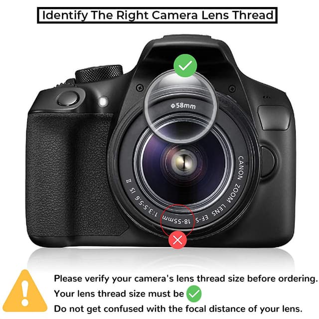 غطاء عدسة من O Ozone [متوافق مع Nikon وكاميرا Canon DSLR والكاميرات الرقمية وكاميرات الفيديو]