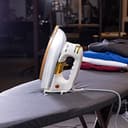 Geepas GDI2780 1200W Automatic Dry Iron- Durable Teflon Plated Sole Plated- Auto Shut Off, Temperature Setting Dial, Overheat Protection