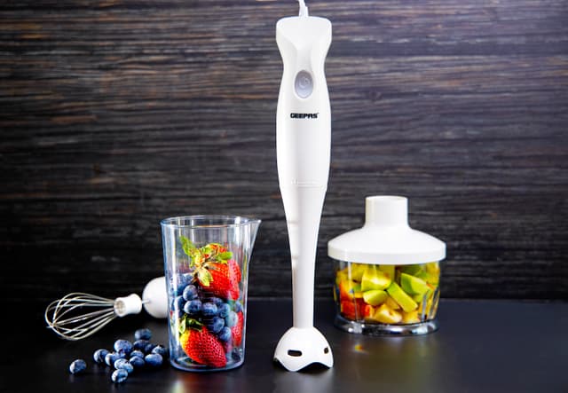 خلاط جيباس 3 في 1 200 واط بسرعتين Geepas 2 Speed 200W Hand Blender