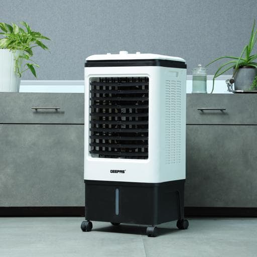 مكيف صحراوي متنقل جيباس 3 سرعات Geepas Air Cooler Ice Compartment & Remote Control Portable Ergonomic Design