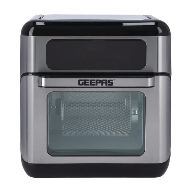 Geepas Compact Powerful 1500W 9 In 1 Air Fryer Oven with 10L Capacity & 9 Preset Functions GAF37518