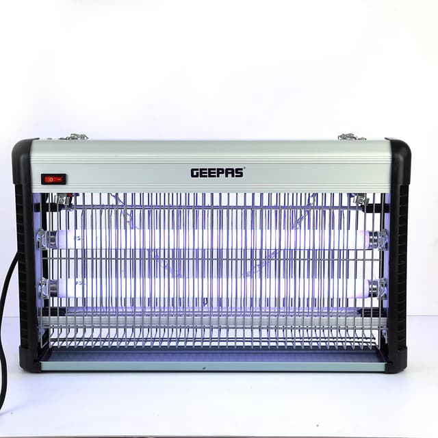Geepas GBK1135N Electric Bug Killer - Powerful 2 UV Light Tubes - Automatic Bug Zapper, Insect Killer, Fly Killer, Wasp Killer - Mesh Grid, with Detachable Hanger