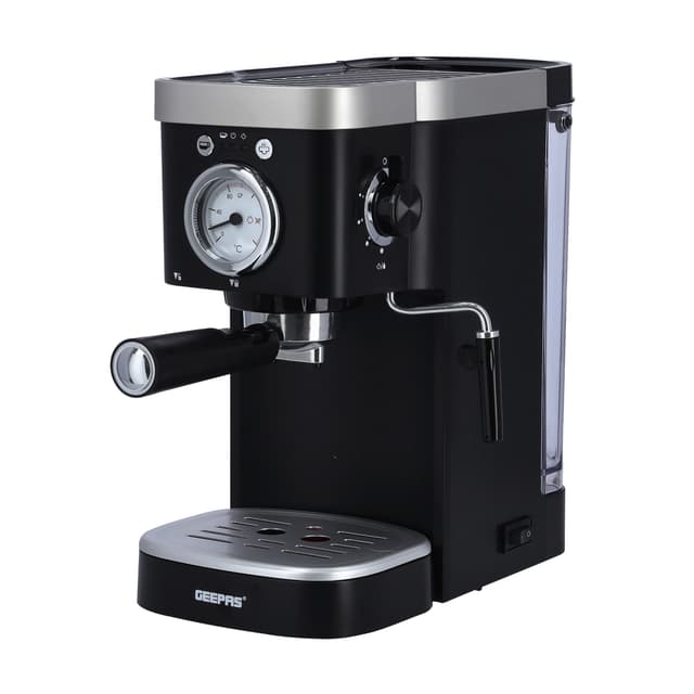 Geepas Portable Powerful 1100W Multi Function Coffee Machine with Overheat & Overpressure Protected GCM41510