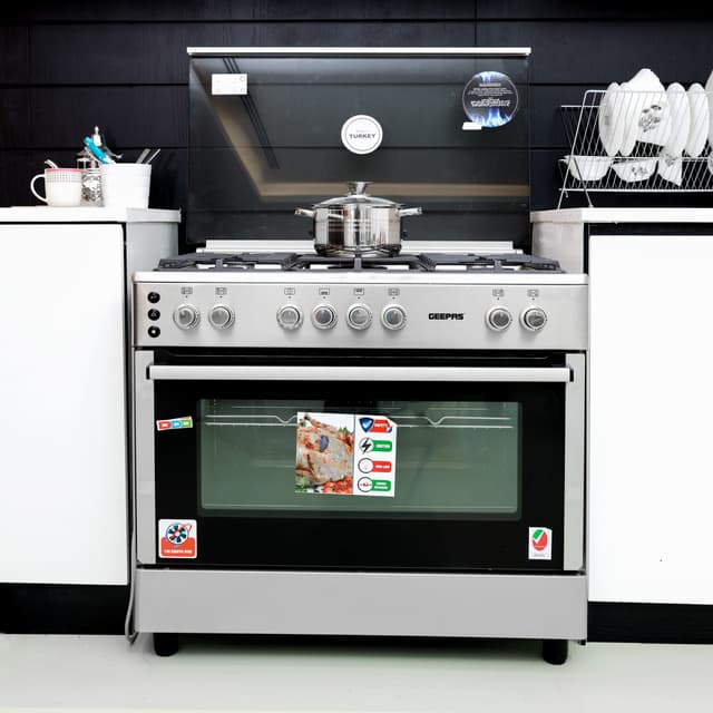 Geepas 90x60 Cooking Range GCR9077FTCST