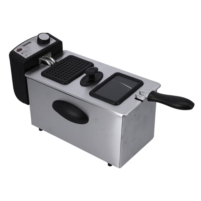 Geepas Compact 2180W Powerful 3L Deep Fryer with Overheat Protection & Chrome Plated Basket GDF36015