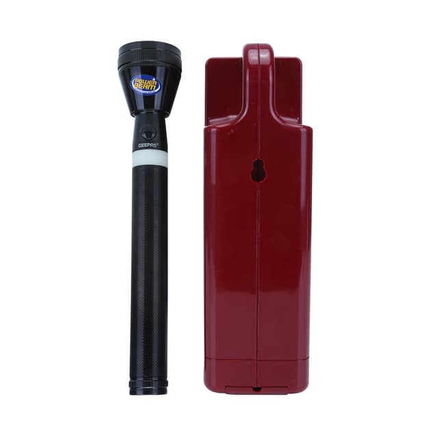 Geepas Rechargeable LED Lantern & 1Pc Torch - Emergency Lantern with Light Dimmer Function - 24 Pcs Super Bright LEDs- Ideal for Outings, Trekking, Campaigning & More