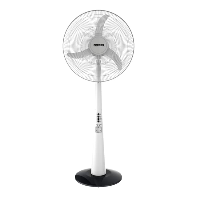 Geepas Rechargeable Oscillating Fan With Led Lights