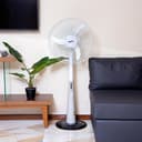 Geepas Rechargeable Oscillating Fan With Led Lights