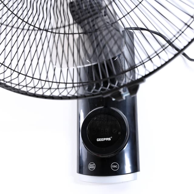 مروحة جدارية 3 سرعات 16 انش 60 واط حماية من الحرارة الزائدة جيباس Geepas Overheat protection 60W 16-Inch 3 Speed Wall Fan