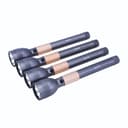 Geepas 4 In 1 Rechargeable Waterproof LED Flashlight - 330 Lumens Super bright Light with 2 Hours Continuous Working- Ideal for Campinf, Trekking, Patrolling & More