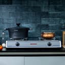 Geepas Automatic Ignition System Stainless Steel Gas Cooker GGC31033