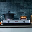 Geepas Automatic Ignition System Stainless Steel Gas Cooker GGC31033