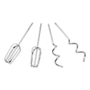 Geepas 250W Hand Mixer with Stand & Bowl - 5 Speed Controls with Detachable Stainless-Steel 2 Beater & 2 Dough Hooks -Ideal for Whipping, Blending & Beating