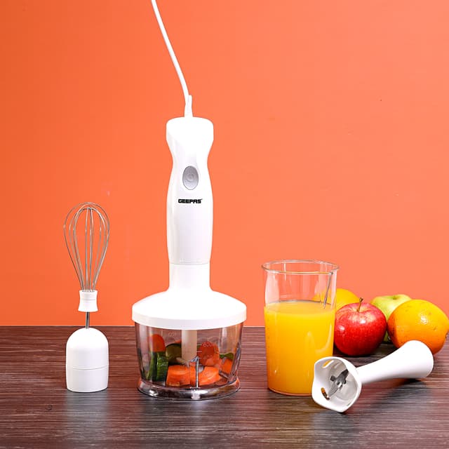 خلاط جيباس 3 في 1 200 واط بسرعتين Geepas 2 Speed 200W Hand Blender