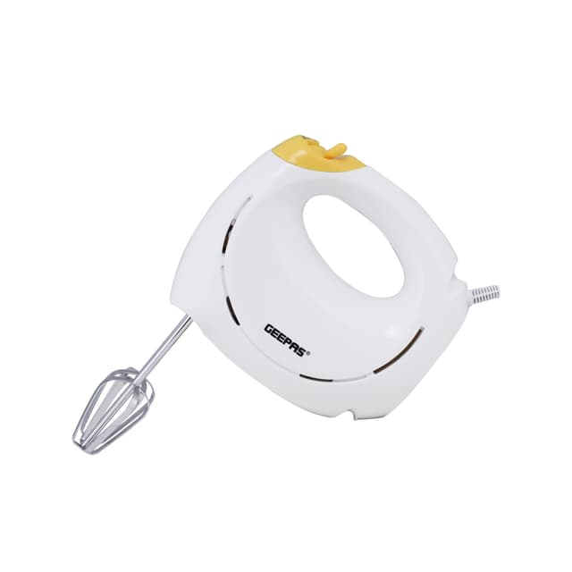 خلاط يدوي 7 سرعات ستانلس ستيل 150 واط جيباس Geepas 150W Hand Mixer 7 Speed Hand Mixer