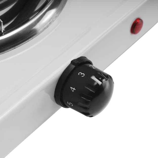 طباخ كهربائي Geepas Electric Double Hot Plate - 2000W Dual Hot Plate for Flexible Precise Table Top Cooking Spiral Heating Plates