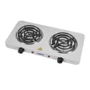 طباخ كهربائي Geepas Electric Double Hot Plate - 2000W Dual Hot Plate for Flexible Precise Table Top Cooking Spiral Heating Plates