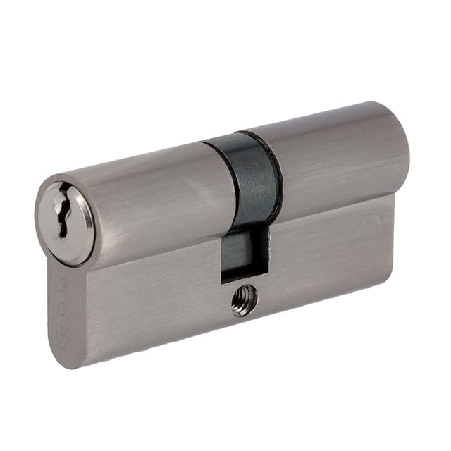 Geepas GHW65074 Double Cylinder Lock 70mm - Security Lock, Double Brass Cylinder 30/30mm with 3 Keys - Anti-Drill & Anti-Pick Door Lock - High Security Lock