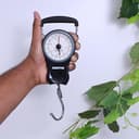 ميزان شنط السفر بقدرة تحمل 38 كجم مع مؤشر مزدوج وشريط 1 متر جيباس Geepas 1M Tape Double Pointer 38 kg Portable Scale