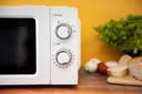 Geepas 20L Microwave Oven 1100W Solo Microwave Oven with 5 Power Levels - Reheating, Defrost & 30 Minute Timer Function - 2 Rotary Dials - Oven for Standard Size of Dinner Plate - 2 Year Warranty