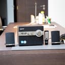 Geepas GMS8516 2.1 Multimedia Speaker - 20000 Watts PMPO with Powerful Woofer- USB, Bluetooth, Ideal Pc, Ps4, Xbox, Tv, Smartphone, Tablet, Music Player