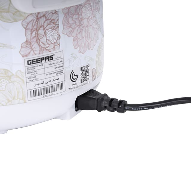 طباخ كهربائي بسعة 1.5 لتر Geepas 1.5 L Electric Rice Cooker 500W