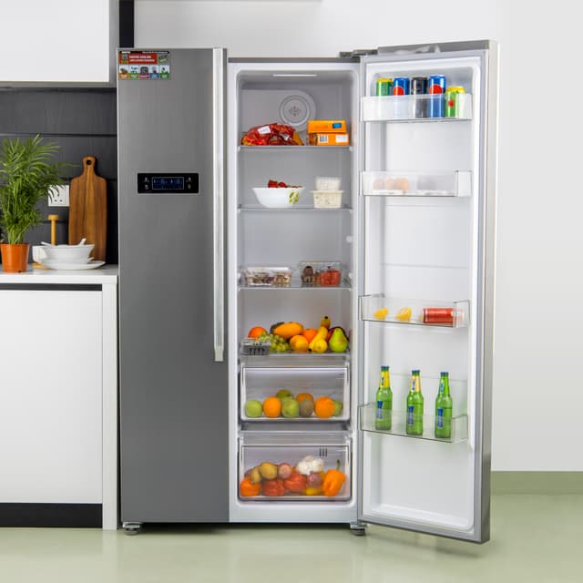 ثلاجة 650 لتر جيباس بابين Powerful Large 650L  Refrigerator Geepas