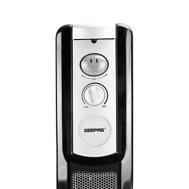 دفايه زيتيه كهربائية جيباس 2400 واط Geepas 11 Fins Oil Filled Radiator Heater With Fan