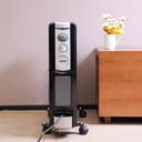 دفايه زيتيه كهربائية جيباس 2400 واط Geepas 11 Fins Oil Filled Radiator Heater With Fan