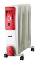 Geepas GRH9103 2000W 11 Fins Oil Filled Radiator Heater with Fan - 3 Speed Adjustable thermostat with Power Indicator & Over Heat protection - Ideal for Home, Caravan or Office - 2 Years Warranty