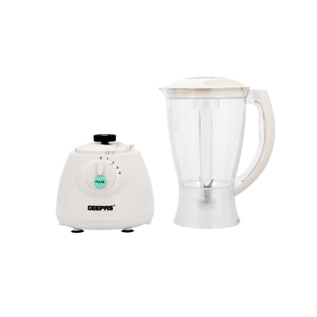 خلاط كهربائي بسعة 1.5 لتر Geeepas 400W 3 in 1 Multifunctional Blender  | 1.5L Jar,